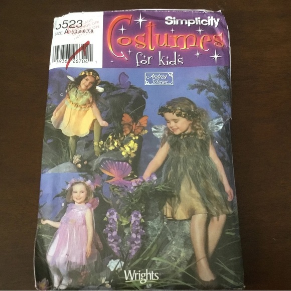 Simplicity Kids Fairy Costume - Yellow and Purple - Picture 9 of 9